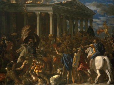 The Destruction and Sack of the Temple of Jerusalem by Nicolas Poussin